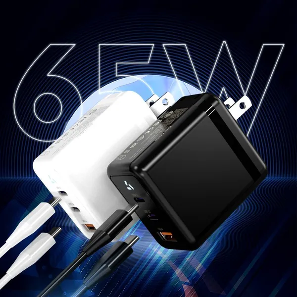 65W USB-C GaN Wall Charger with PPS Protocol for Laptops