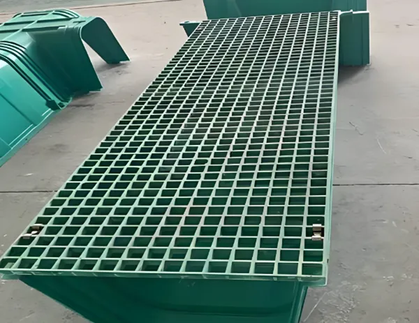 FRP Trench Drain, Load Class C250, 1000mm Length x 150mm Width, UV Resistant, Corrosion Proof photo-2