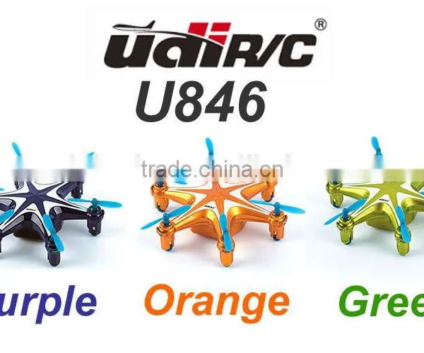 Tiny Headless Flying Quadcopter U846 3D 6-axis RC Mini Nano Drone With Light photo-2