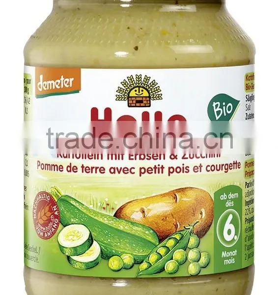 Holle Baby Food Organic Potatoes With Peas and Zucchini, 190g