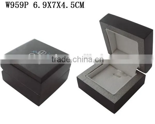 W959S Matte Painted Wooden Jewelry Set Case With Silver Lining Inside photo-3