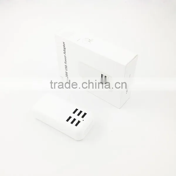 High Quality 5V 4A 6 USB Port USB Wall Power Adaptor Charger photo-6