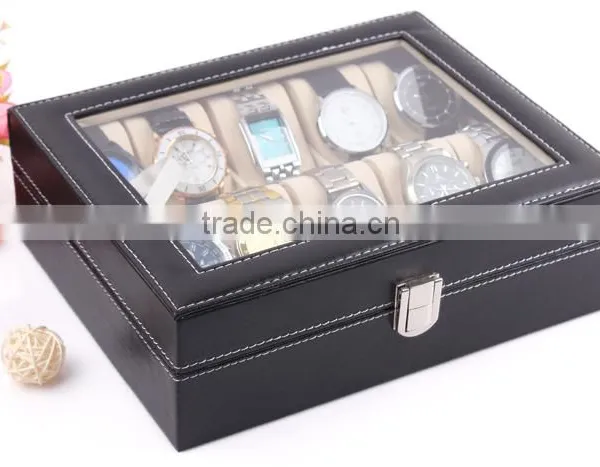 C35-1 ANPHY 10 Pcs Square Watch Box High Grade Display Watches Quality Choice photo-4