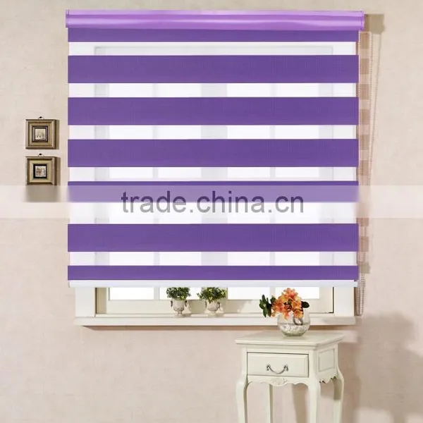 Guangzhou Jacquard Zebra Blind for Bathroom /zebra Blind Fabric /zebra Roller Blinds