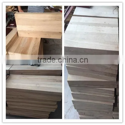 Custom Milled 3" Thick Unfinished Oak Wood Stair Treads