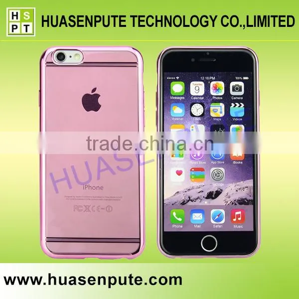 2016 New Arrival Design Ultra-Thin Electroplating Soft TPU Case For IPhone 6s photo-3