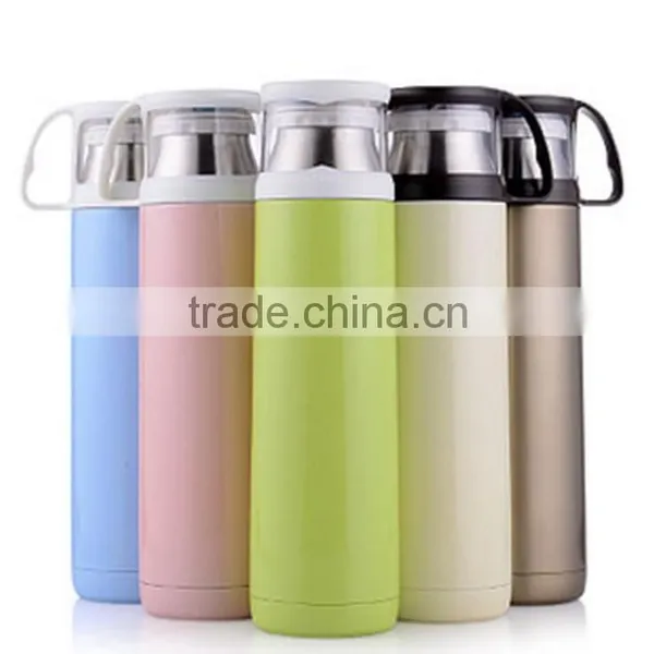 Stainless Steel Thermos Water Bottle With a Handle Vacuum Insulated Cup for Hot and Cold Drinks