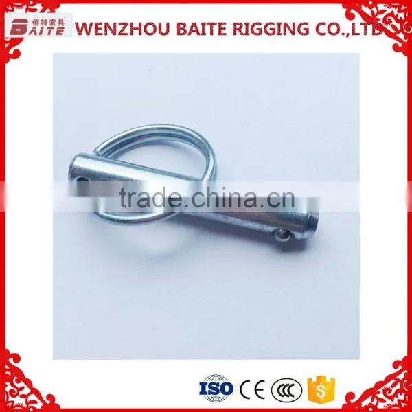 Cable Tie China Manufacturer M8 Zinc Plated Locking Pin, Hitch Pin ,roldign-up Pin ,clip Single Winded photo-2