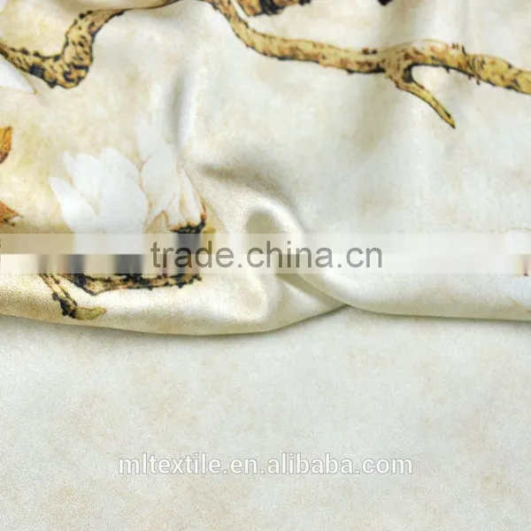 High Quality Cheap Custom Print Stretch Silk Fabric photo-3
