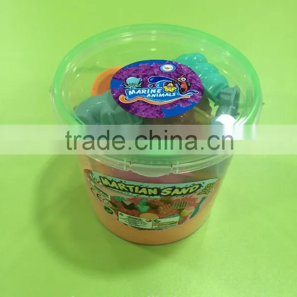 Kid Play Dynamic Sand ,many Colorful Martian Moving Sand in Bucket Packing photo-6