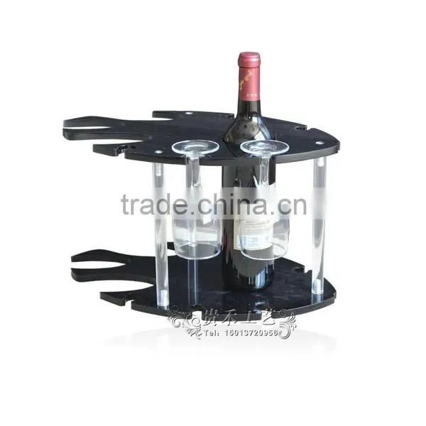 GH-RZ242 Black Acrylic Wine Display Rack,modern Acrylic Wine Display Rack photo-6