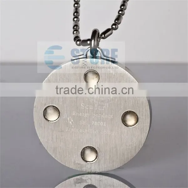 Fashion Seven Star Style Scalar Energy Pendant/Stainless Steel Pendant With Shinning Green Diamond Quality Choice photo-5
