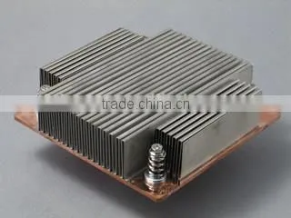Aluminum Pin Fin With Threaded Standoffs Designed to Mount a Fan Foled Aluminum Fin photo-5
