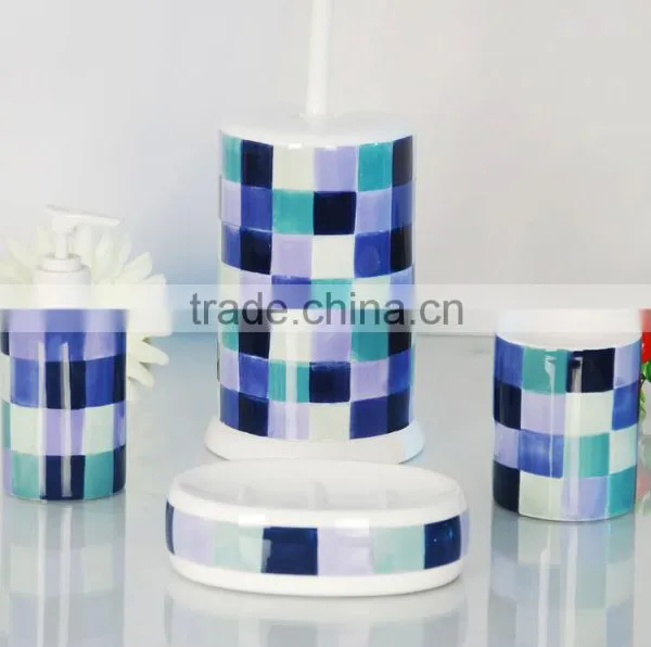 Popular Ceramic Houseware Decor Home Bath Set Accessories