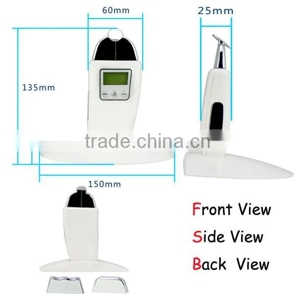Galvanic Facial Deep Cleaning Instrument With 3 Optional Heads LCD Display Design photo-4