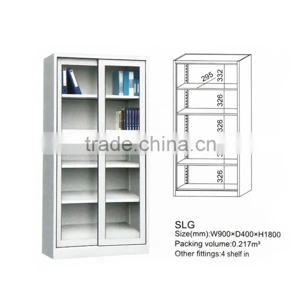 Clearview Stainless Steel Sliding Glass Door Display Filling Cabinet photo-3
