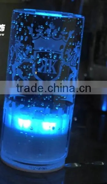 Rechargable Battery Operated Wedding Party Night Club Bar Glowing Light up Round Mini Fashionable Led Crystal Table Lamp photo-5