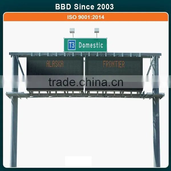 Great Material Steel Outdoor Programmable Advertising Scrolling Led Sign
