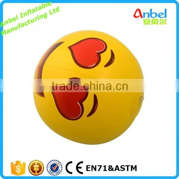 Giant Love Face Emoji Inflatable Beach Ball photo-2