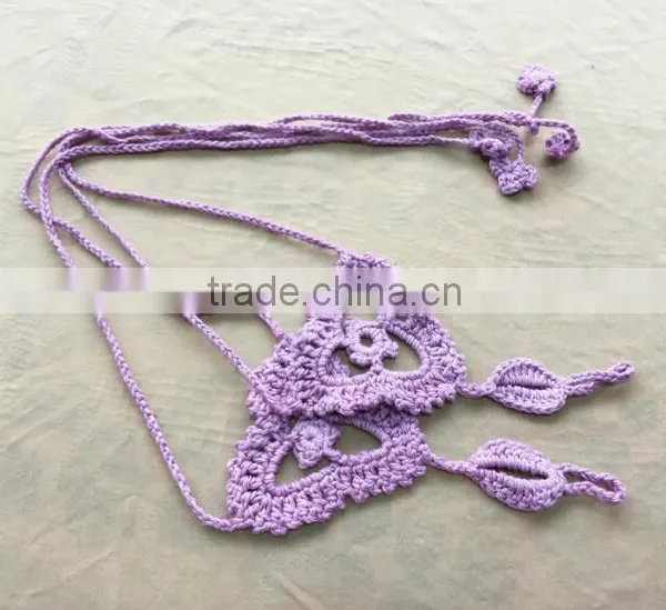 Crochet Barefoot Sandals Beach Wedding Yoga Shoes Foot Jewelry White photo-5