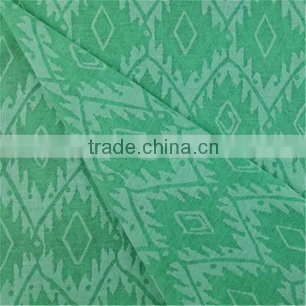 2015 Esse Textile Knitted Fabric Rhombus Flower T/R Fabric Burnout Fabric for Garment