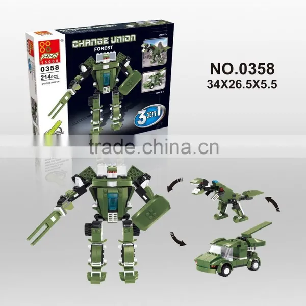 3 in 1 Robot Toy Set for Kinds Wholesale Toy From China
