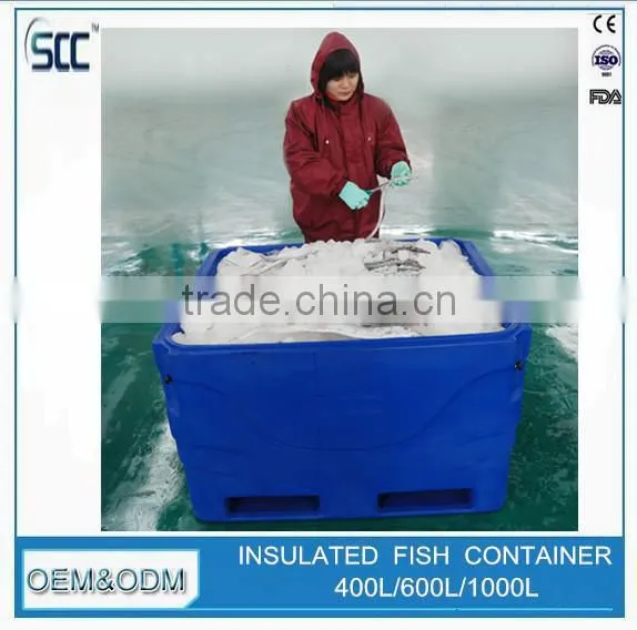Insulated Plastic Tubs for Fish, Stackable Fish Tubs by Rotomolding Process photo-4