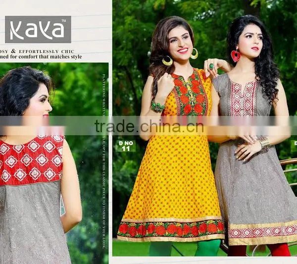 COTTON ANARKALI MODEL KURTIS photo-6