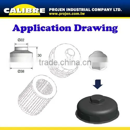 CALIBRE 3/8"Dr 27mm Oil Filter Wrench photo-2