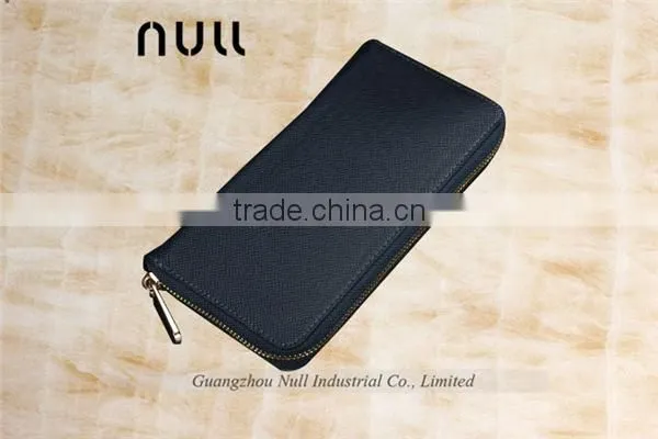 Durable Canvas Leather Zipper Card Holder Wallet for Men photo-3