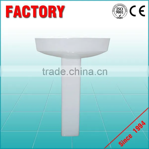 High Require Ceramic Basin Pedestal Art Basin Used Hand Wash Basin photo-2