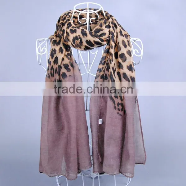 Leopard Pattern Viscose Women Shawl Scarf Voile Scarves 180*90 Pashmina Shawls Muslim Hijab photo-6