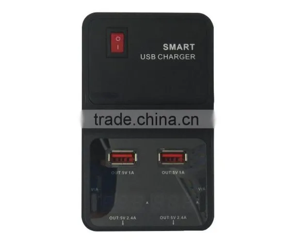 4 Usb Travel Charger Smart Charger Wall Travel Charger Usb Charging Port Power Adapter photo-4