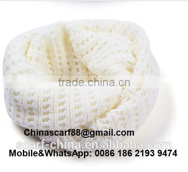 Cheap Hollow Knitted Wool Scarves Wholesale photo-6