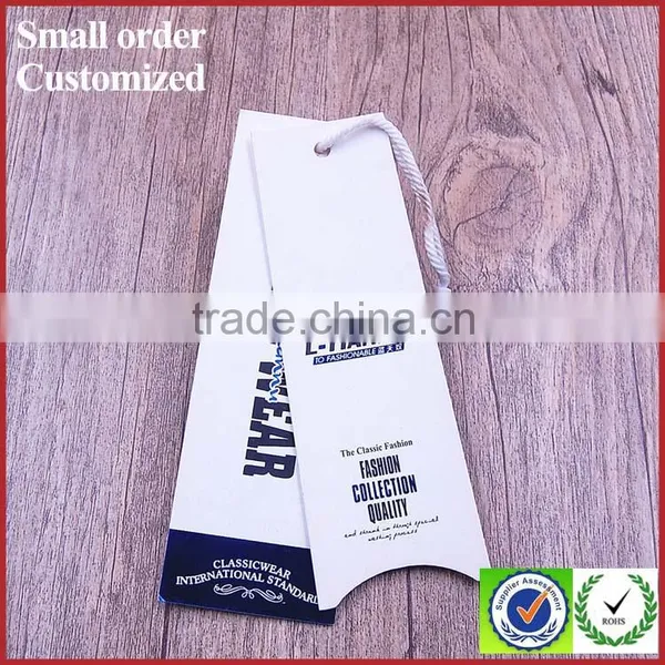 Custom Design Famous Brands Ladies Jeans Scarves Paper Hang Tag photo-3