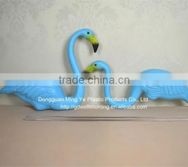 Plastic Blue Flamingo Figurine Garden Ornaments Garden Yard Lawn Art Ornament Wedding Ceremony Decoration With 31" Height photo-6