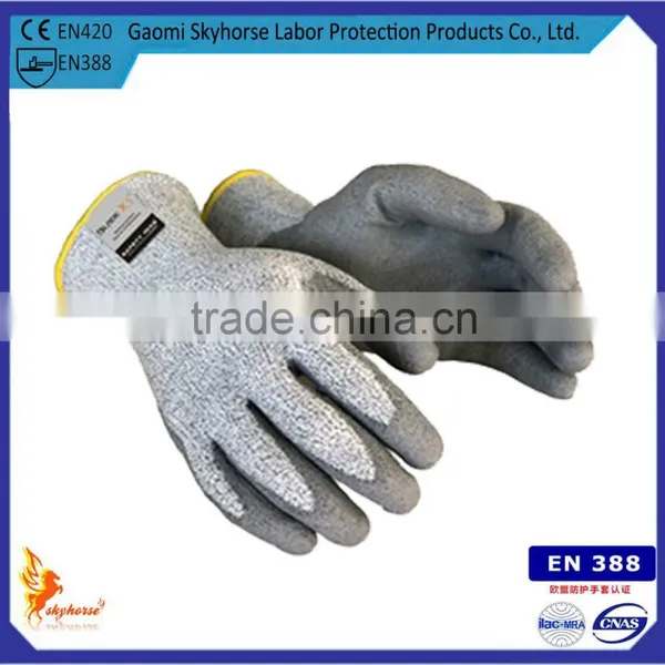 CE EN388 Cut Level 5 Coated Nitrile Cut Protecting Working Glove/cut Resistant Gloves Quality Choice