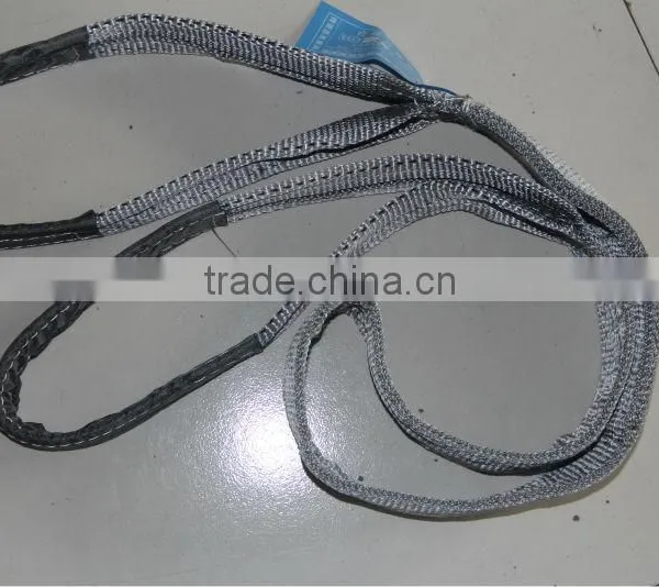 100% Polyester Folded Eye Lifting Webbing Sling Belt photo-3