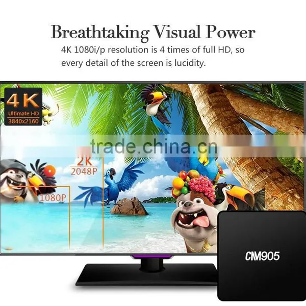 2016 HOT SELLING Amlogic S905 Quad-core 64 Bit KODI Andriod TV Box photo-5