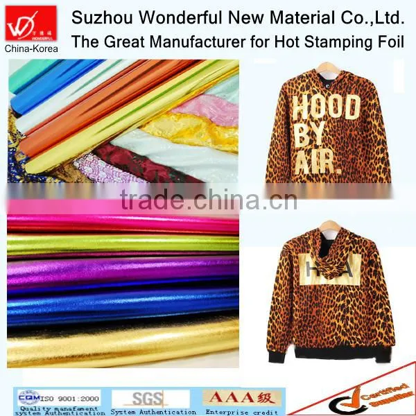 Washable Heat Transfer Hot Stamping Foil for Fabric and Garment photo-2