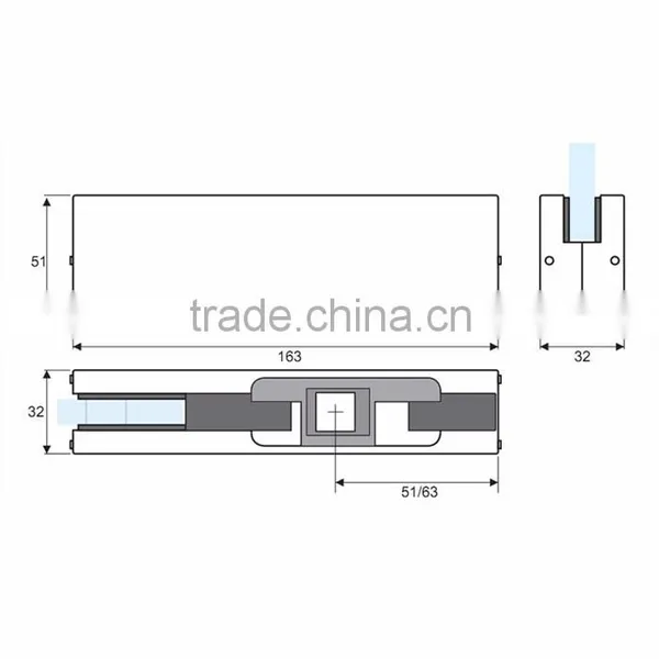 Commercial Door Heavy Duty Fitting Hardware Stainless Steel Glass Fittings photo-4