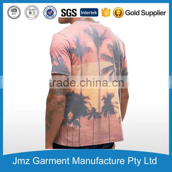 Digital Print Men Tshirts Wholesale t Shirt OEM Polyester Customized Shirts photo-3