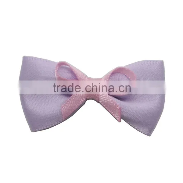 New Production Segmented Color Bowknot Shape Satin Rose Flowers Artificial photo-5