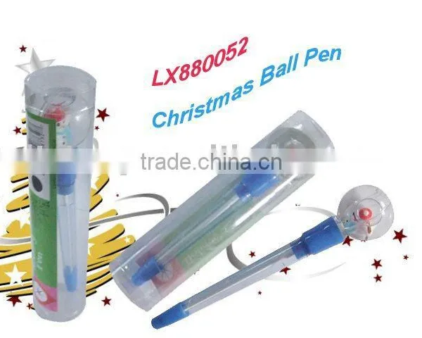Plastic Christmas Ball Pen