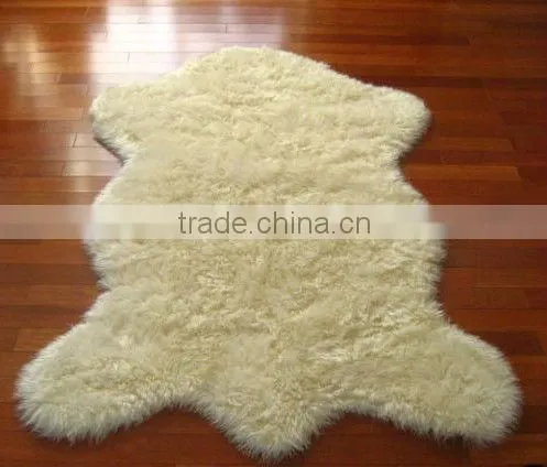 2014 Hot Sale Pure White Australian Sheepskin Rug