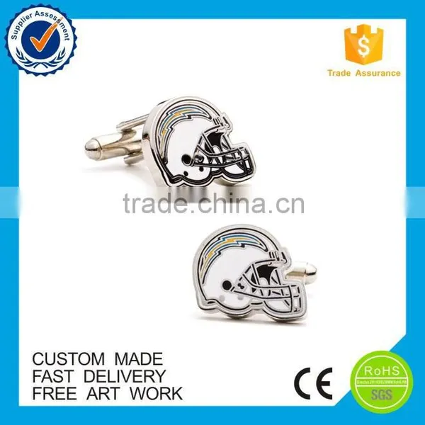 Customized Compass Logo Metal Epoxy Enamel Cufflinks photo-2