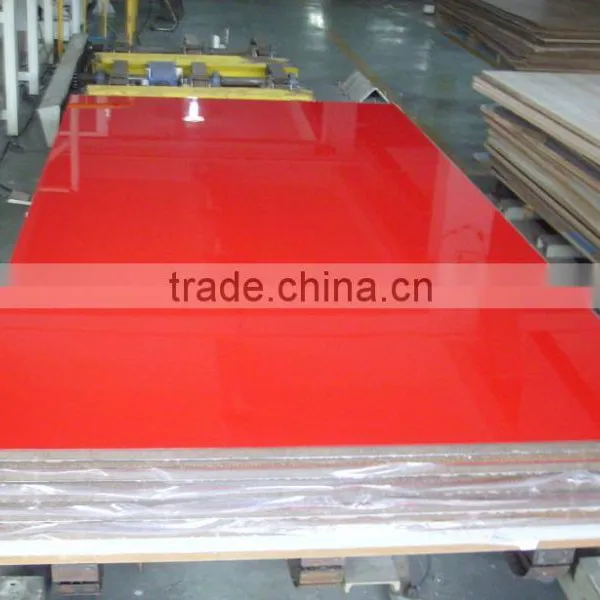 18mm High Glossy UV MDF For Furniture (ZHUV Factory Foshan)