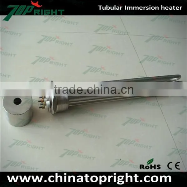 Custom Built SUS304 3 Phases U Shape Tubular Type Water Immersion Heater With Flange photo-4