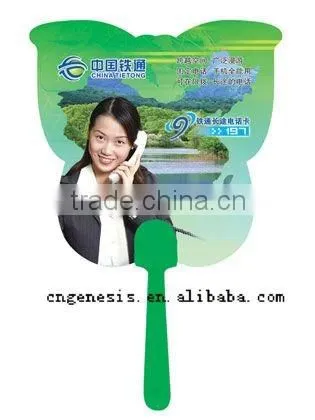 Printing pp Hand Fan Promotion Custom Cheap Advertising Fan Mini Plastic Hand Fan photo-3