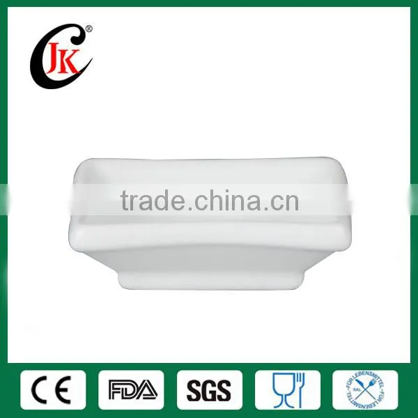 Unique Small White Ceramic Salad Bowl photo-3